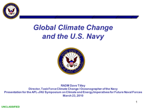 Global Climate Change and the U.S. Navy