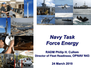 Navy Task Force Energy RADM Philip H. Cullom OPNAV N43