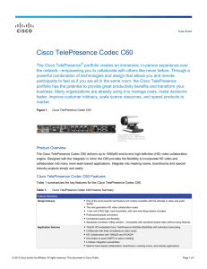 Cisco TelePresence Codec C60