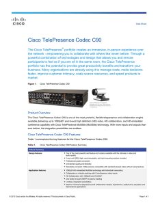 Cisco TelePresence Codec C90