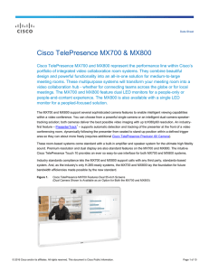 Cisco TelePresence MX700 &amp; MX800