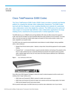 Cisco TelePresence SX80 Codec