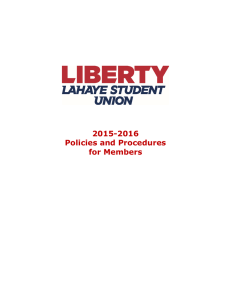 2015-2016 Policies and Procedures for Members