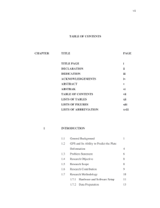 vii TABLE OF CONTENTS CHAPTER