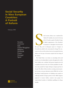 S Social Security in Nine European Countries: