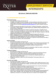 GBP (internal) - TERMS AND CONDITIONS Placement Provision