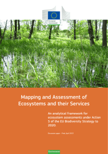 Mapping and Assessment of Ecosystems and their Services