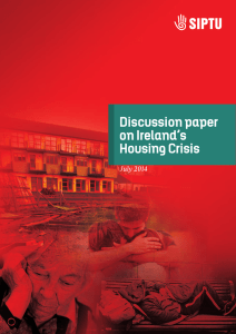 Discussion paper on Ireland’s Housing Crisis July 2014