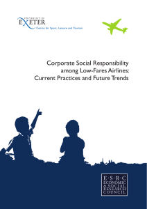 Corporate Social Responsibility among Low-Fares Airlines: Current Practices and Future Trends