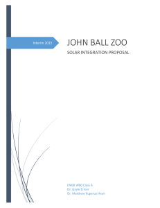 JOHN BALL ZOO SOLAR INTEGRATION PROPOSAL Interim 2015 ENGR W80 Class A