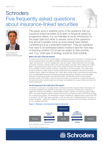 Schroders Five frequently asked questions about insurance-linked securities