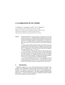 A CALIBRATION OF EK CEPHEI J. P. Marques , J. Fernandes