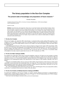 The binary population in the Sco-Cen Complex Christian Nitschelm