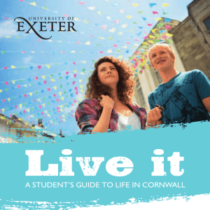 A STUDENT’S GUIDE TO LIFE IN CORNWALL