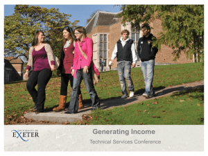 Generating Income Technical Services Conference