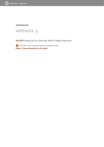APPENDIX (i) HEaTED  framework for Technical Staff in Higher Education