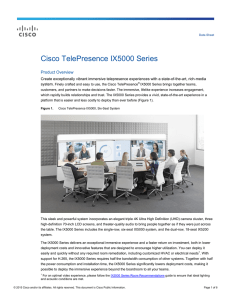 Cisco TelePresence IX5000 Series Product Overview