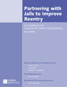 Partnering with Jails to Improve Reentry A Guidebook for