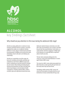 ALCOHOL key findings factsheet
