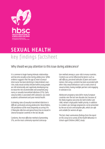 SEXUAL HEALTH key findings factsheet