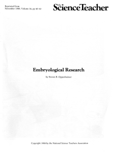 SCience Teacher Embryological Research