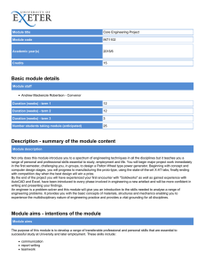 Basic module details