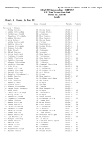 NCAA DI Championships - 11/21/2015 E.P. ‘Tom’ Sawyer State Park Results