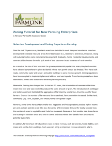 Zoning Tutorial for New Farming Enterprises