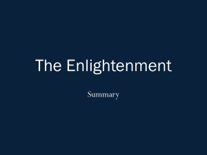 The Enlightenment Summary