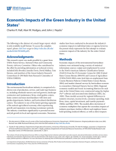 Economic Impacts of the Green Industry in the United States