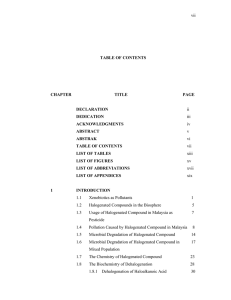 vii TABLE OF CONTENTS CHAPTER