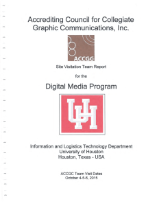 - Accrediting  Council for Collegiate Graphic  Communications,  Inc.