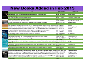 New Books Added in Feb 2015