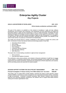 Enterprise Agility Cluster Key Projects