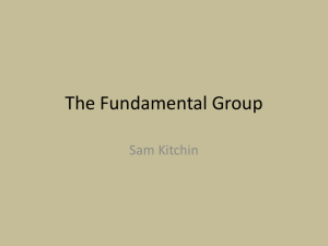 The Fundamental Group Sam Kitchin