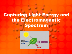 Capturing Light Energy and the Electromagnetic Spectrum