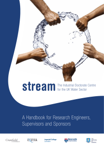 stream A Handbook for Research Engineers, Supervisors and Sponsors The Industrial Doctorate Centre