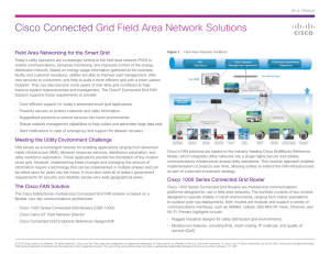 Cisco Connected Grid Field Area Network Solutions At-a-Glance