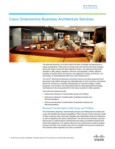 Cisco Gridonomics Business Architecture Services