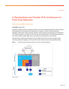 A Standardized and Flexible IPv6 Architecture for Field Area Networks: