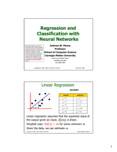 Regression and Classification with Neural Networks