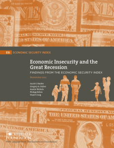 economic Insecurity and the Great recession ESI