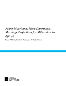 Fewer Marriages, More Divergence: Marriage Projections for Millennials to Age 40