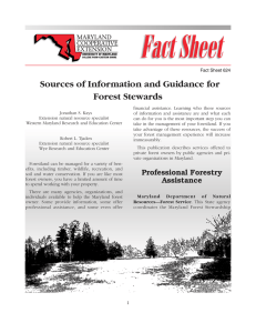 Sources of Information and Guidance for Forest Stewards