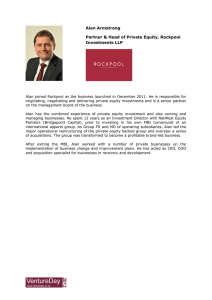 Alan Armstrong Partner &amp; Head of Private Equity, Rockpool Investments LLP