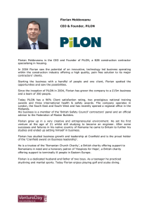 Florian Moldoveanu CEO &amp; Founder, PiLON
