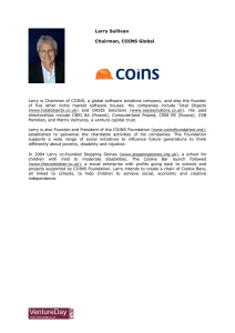 Larry Sullivan Chairman, COINS Global