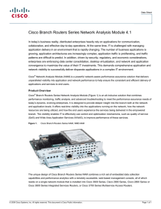 Cisco Branch Routers Series Network Analysis Module 4.1