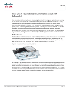 Cisco Branch Routers Series Network Analysis Module with Software 5.0