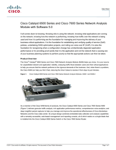 Cisco Catalyst 6500 Series and Cisco 7600 Series Network Analysis